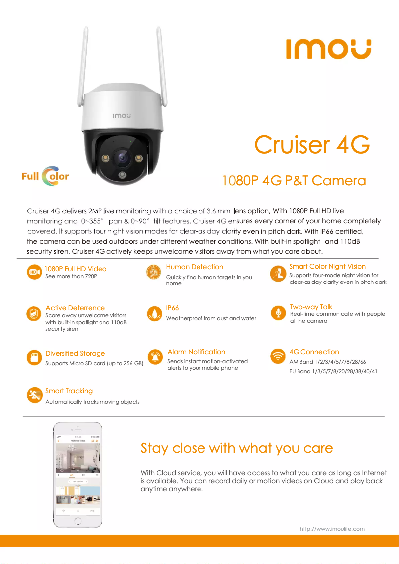 Page n°1 - Manuel utilisateur Imou Cruiser 4G