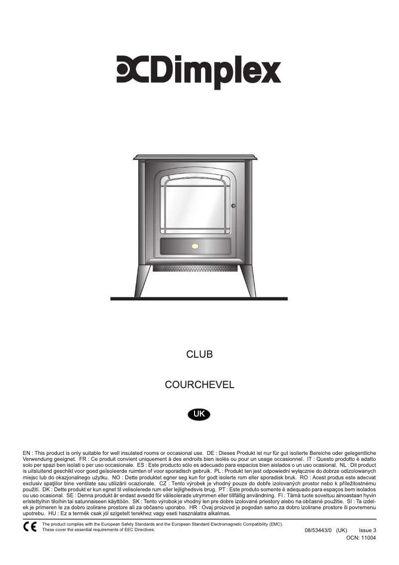 Page n°1 - Fiche technique Dimplex CVL20E