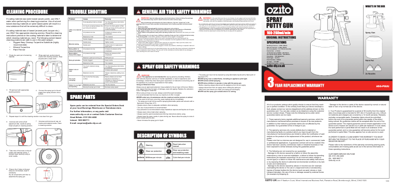 Image de la première page du manuel de l'appareil ASG-PGUU