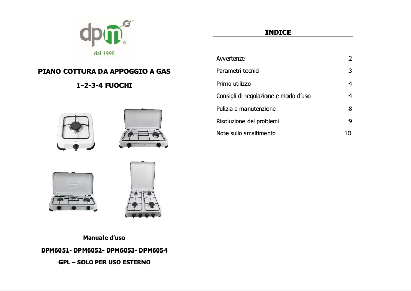 Image de la première page du manuel de l'appareil DPM6053