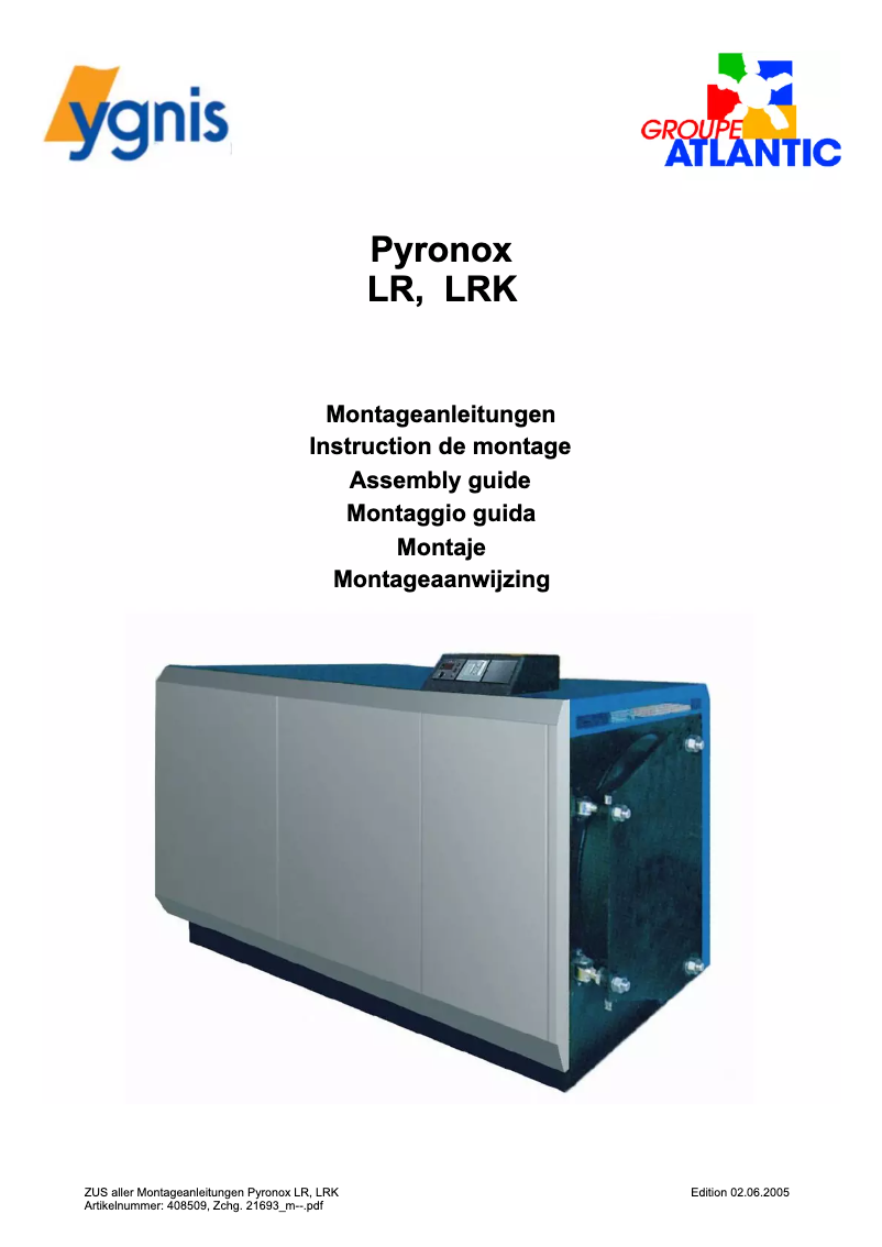 Page 1 de la notice Manuel utilisateur Ygnis Pyronox LRK