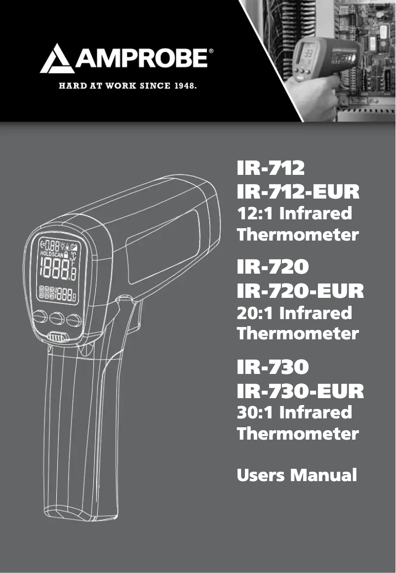 Page n°1 - Manuel utilisateur Amprobe IR-712
