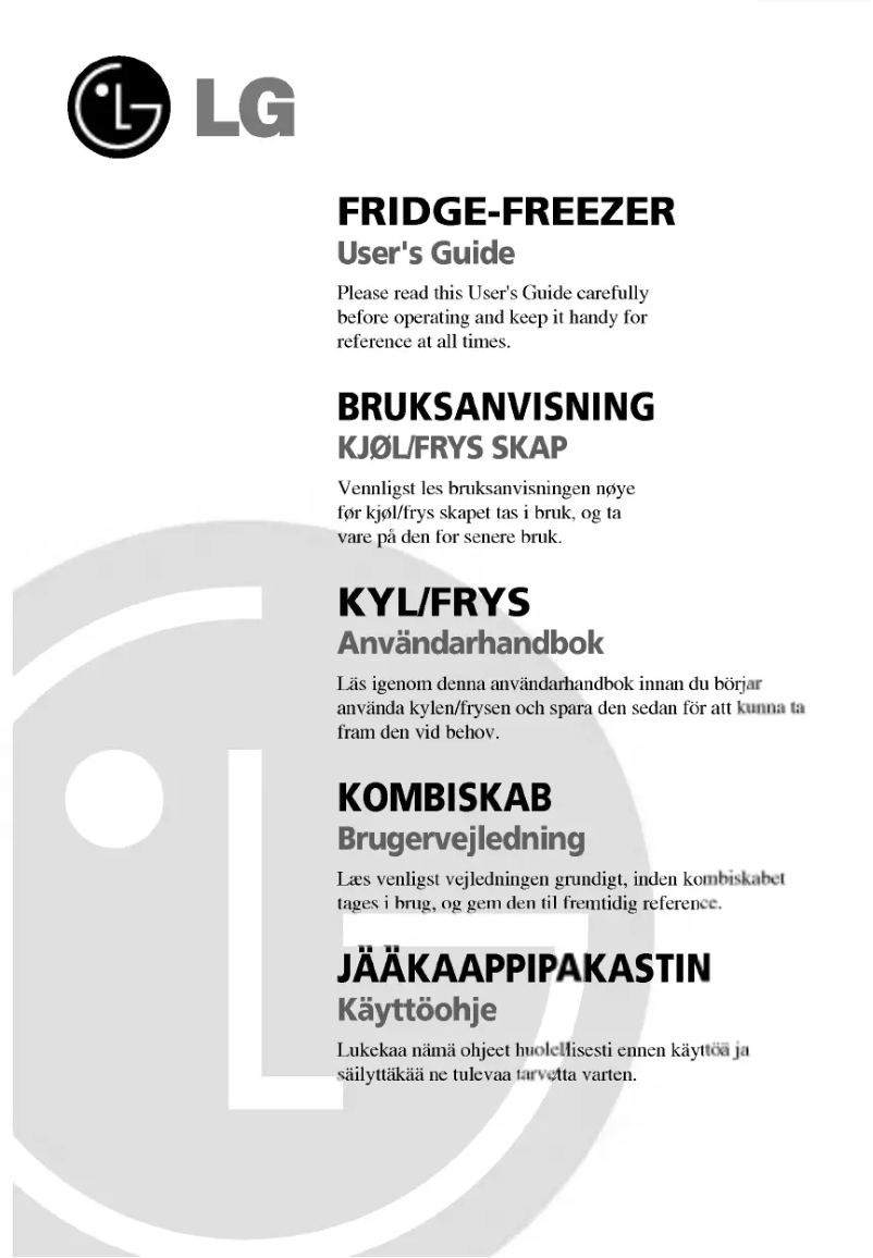 Page 1 de la notice Manuel utilisateur LG GR-439BVJA