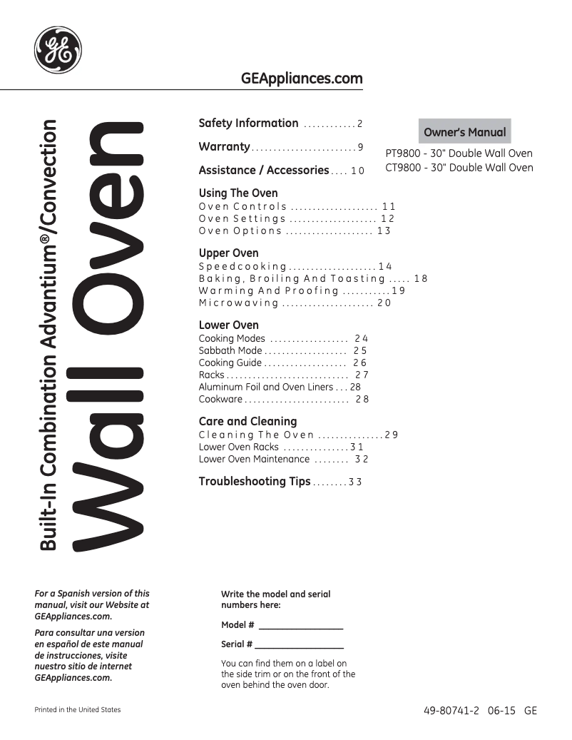 Image de la première page du manuel de l'appareil Cafe CT9800SHSS