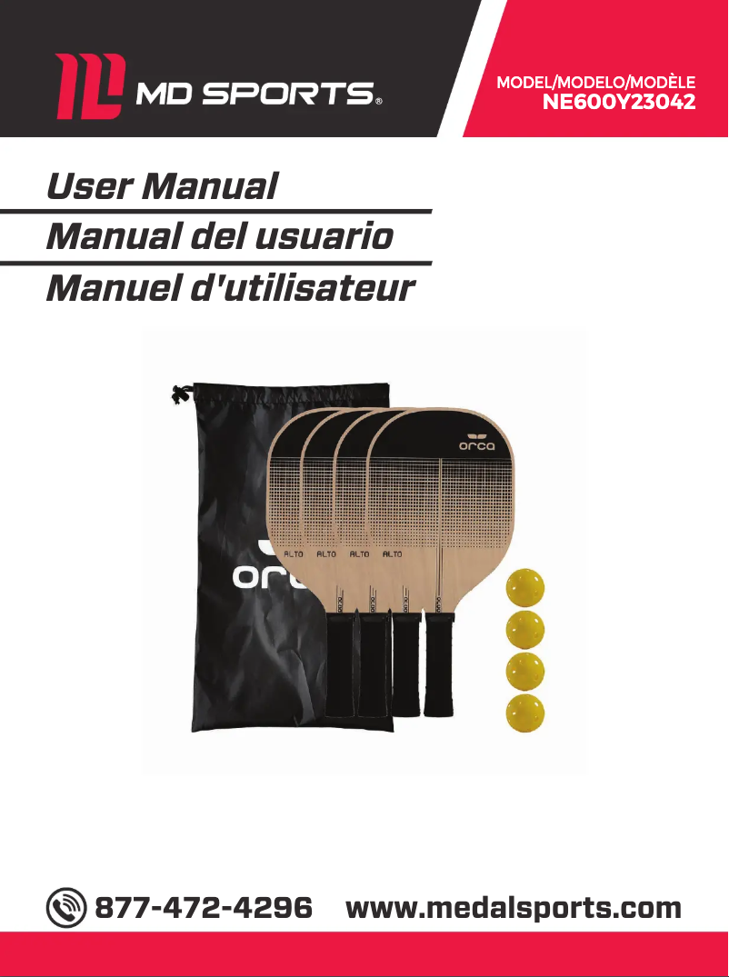 Página 1 del manual Manual de usuario ORCA NE600Y23042