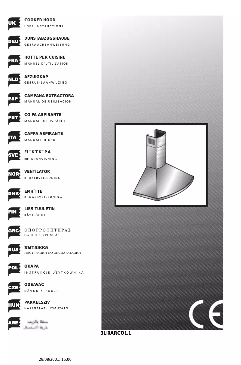 Page n°1 - Manuel utilisateur Ardo HA964B