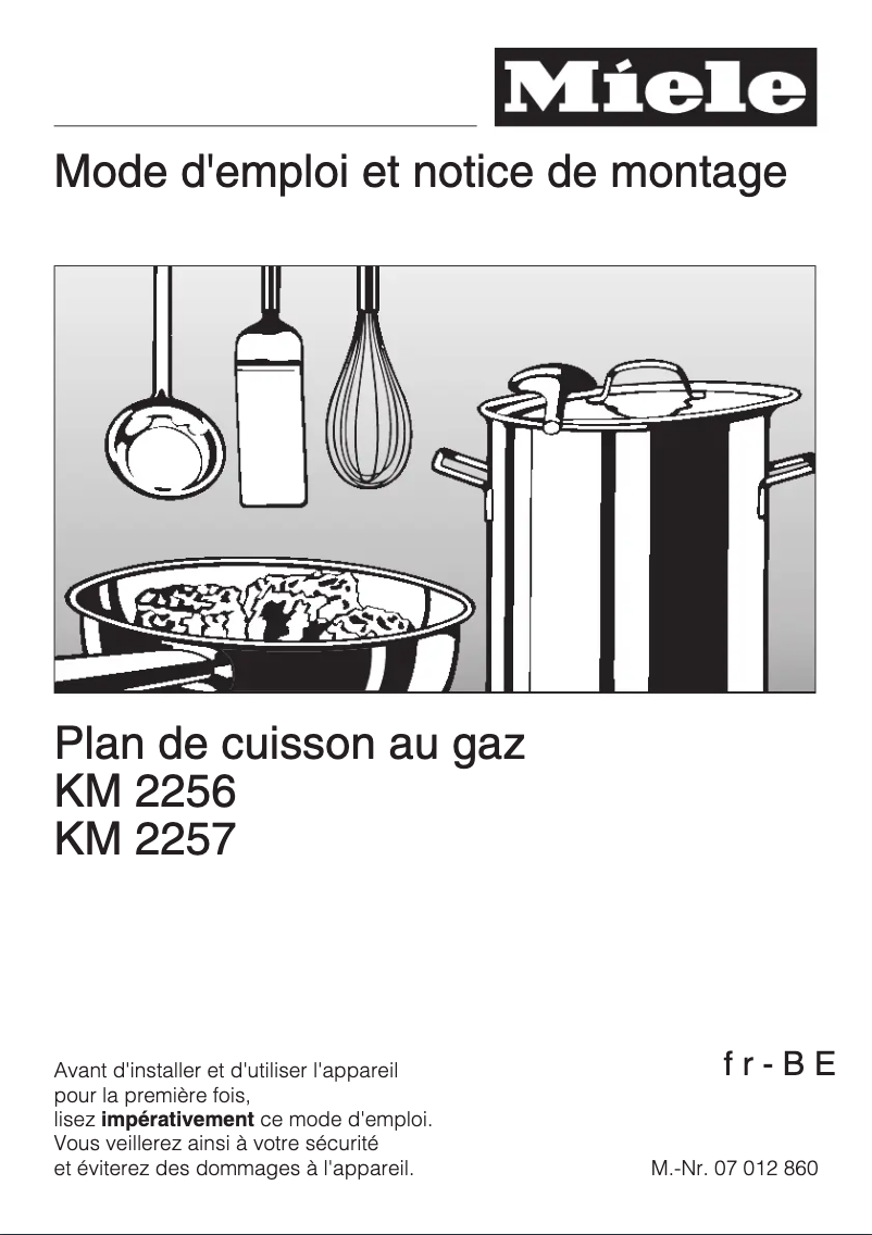 Image de la première page du manuel de l'appareil KM 2256