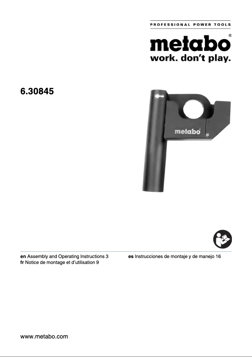 Página 1 del manual Manual de usuario Metabo 6.28216