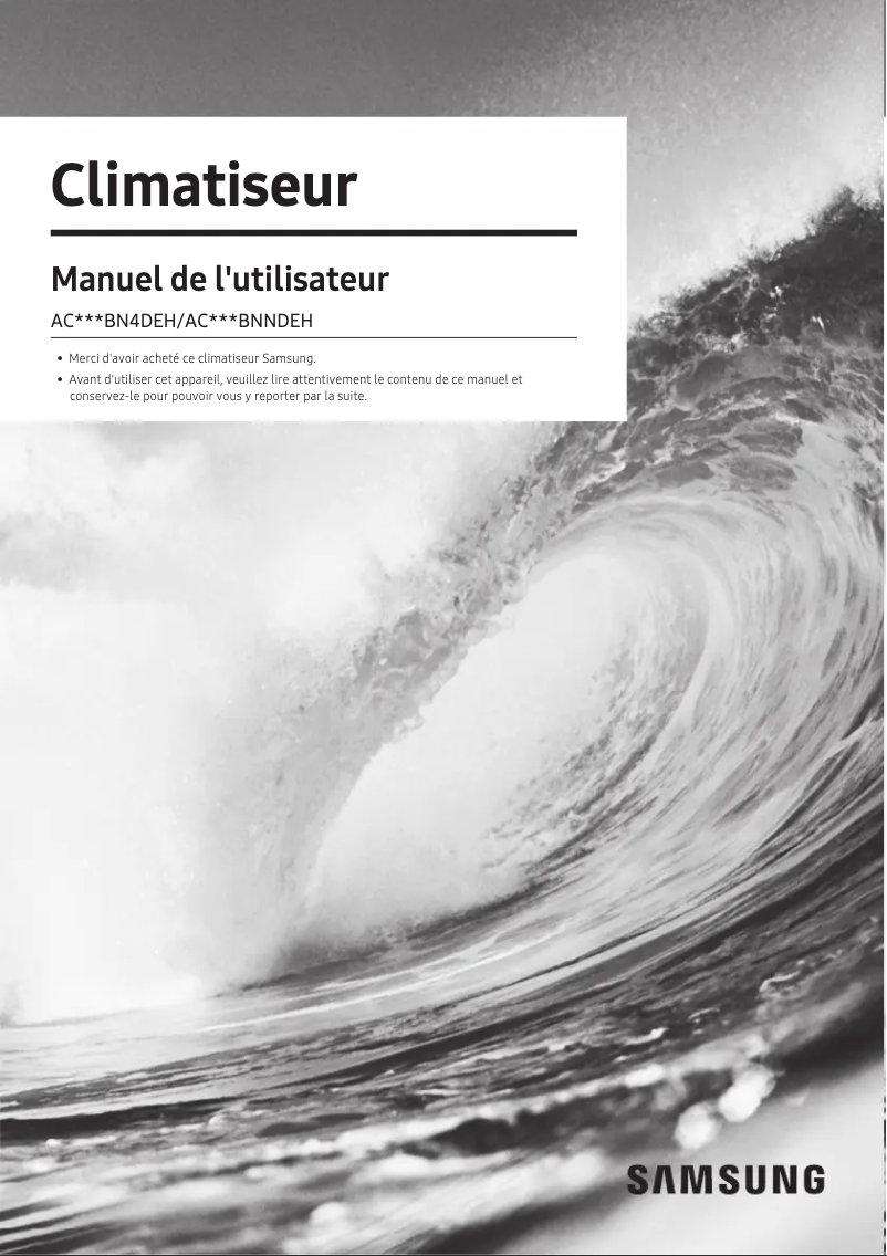 Image de la première page du manuel de l'appareil AC052BNNDEH