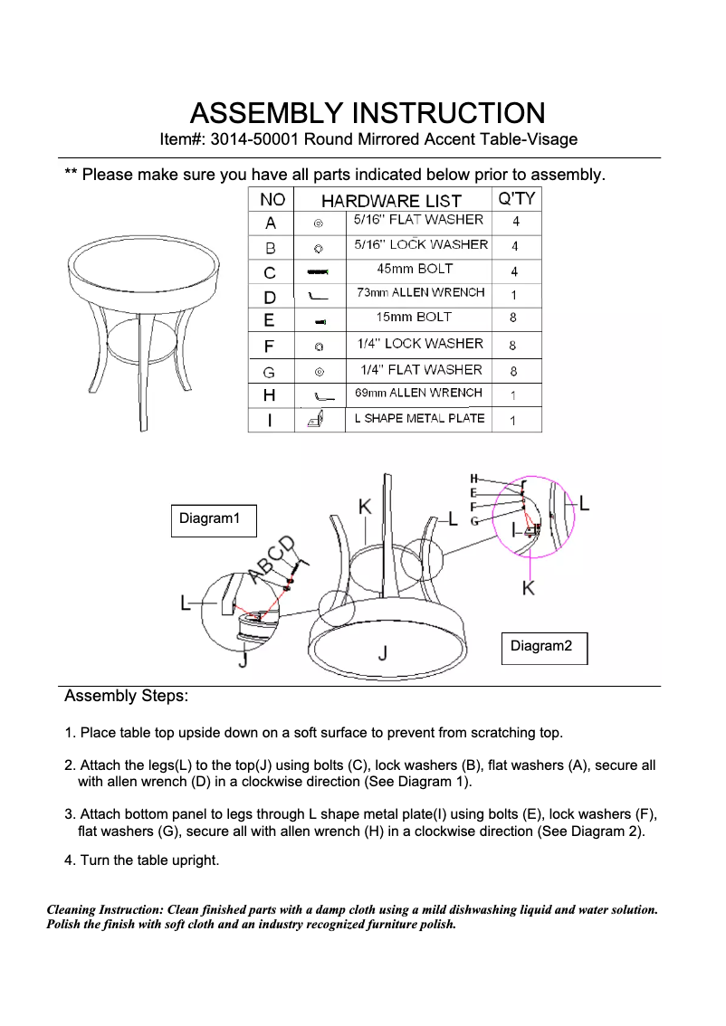 Page n°1 - Manuel utilisateur Hooker 3014-50001
