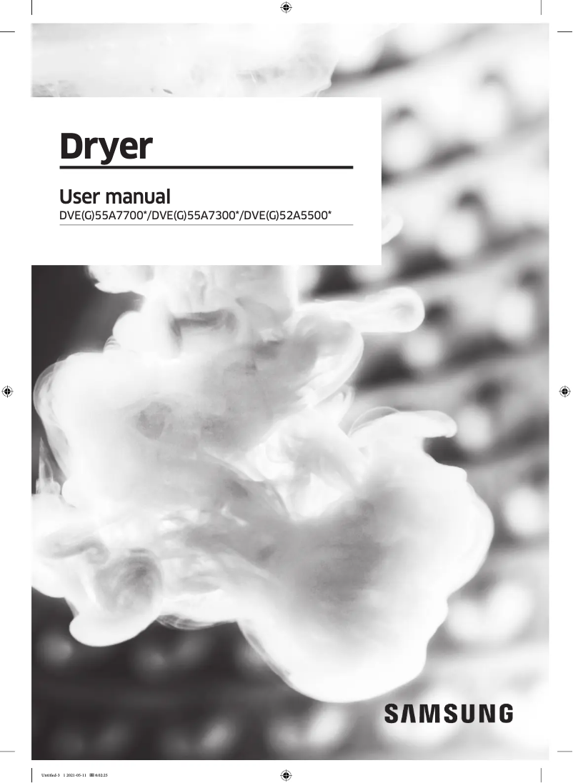 Image de la première page du manuel de l'appareil DVG52A5500C