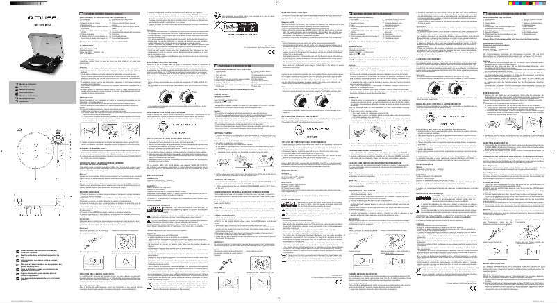 Image de la première page du manuel de l'appareil MT-109 BTO