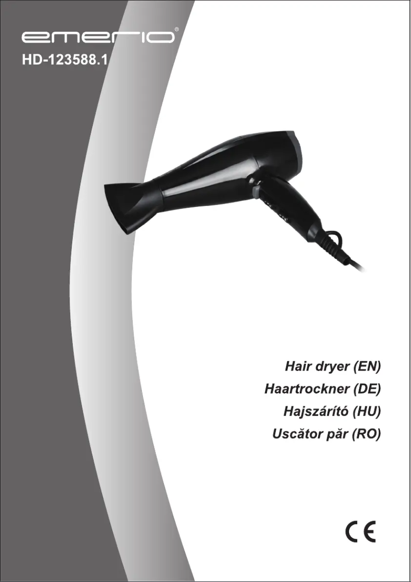 Image de la première page du manuel de l'appareil HD-123588