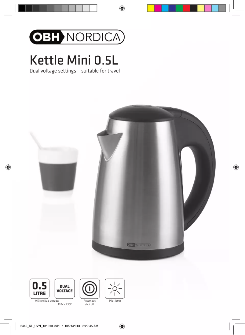 Page 1 de la notice Manuel utilisateur OBH Nordica Mini 6442