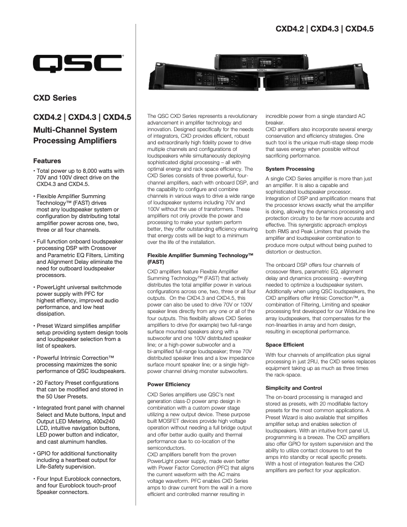 Image de la première page du manuel de l'appareil CXD4.5