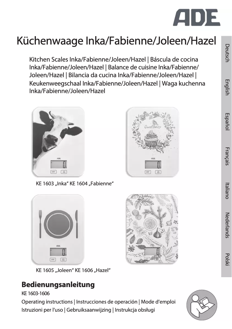 Página 1 del manual Manual de usuario ADE Hazel KE 1606