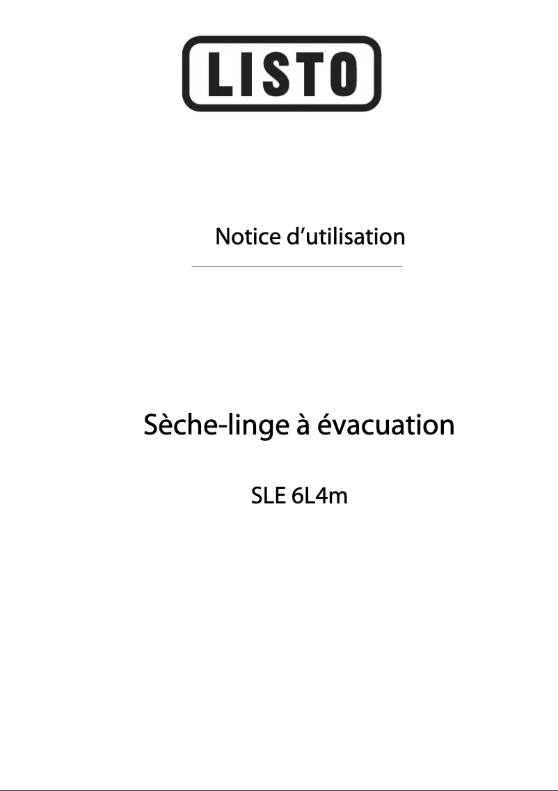 Imagen de la primera página del manual del dispositivo SLE 6L4M