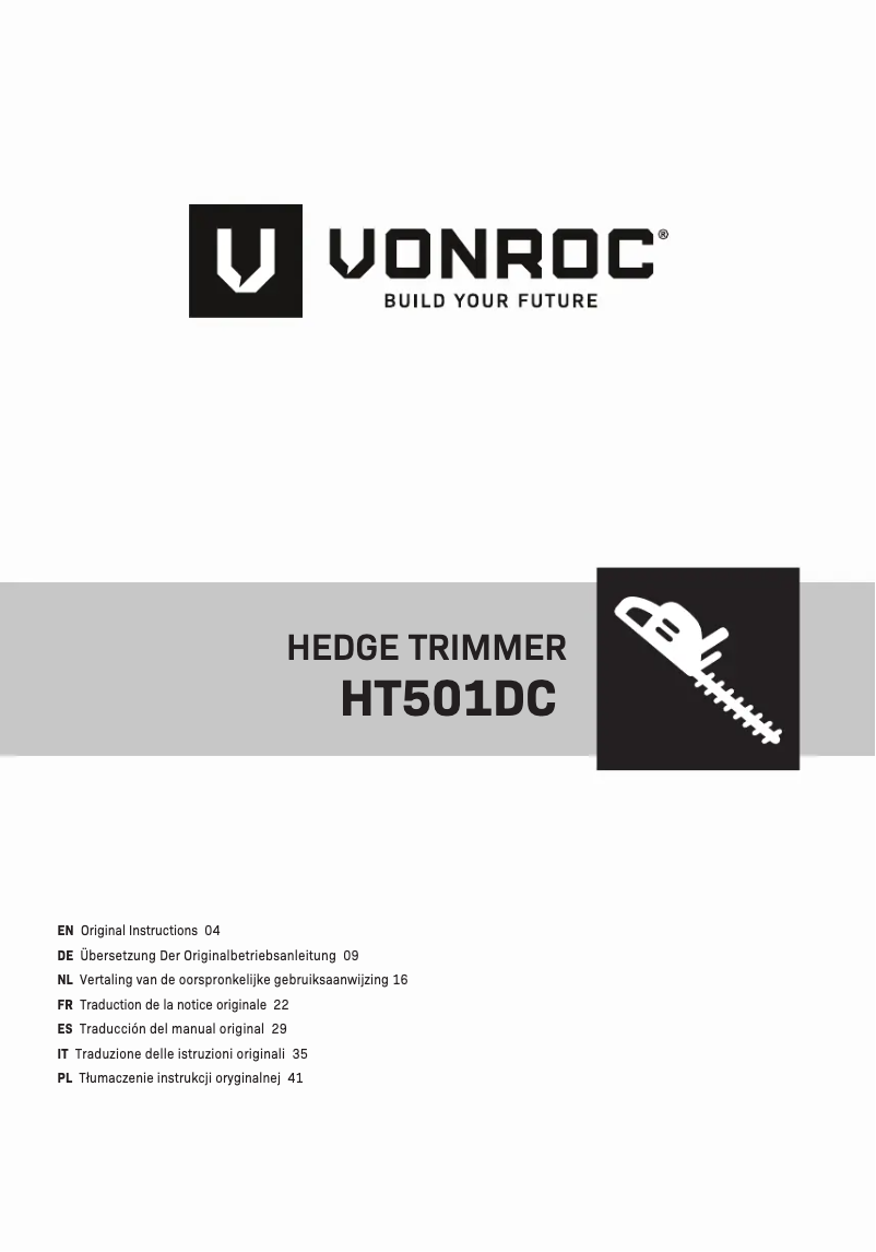 Page n°1 - Manuel utilisateur Vonroc S3_HT501DC