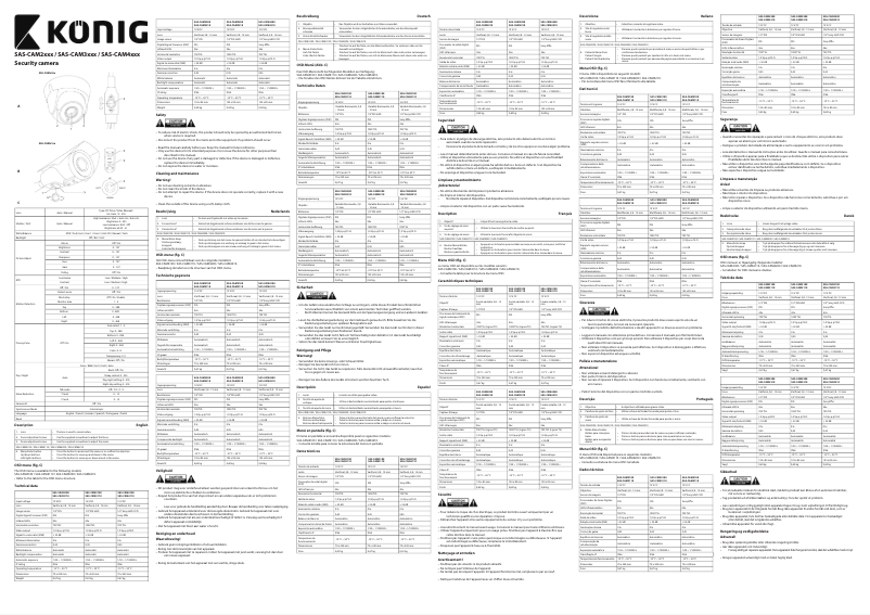 Image de la première page du manuel de l'appareil SAS-CAM4110