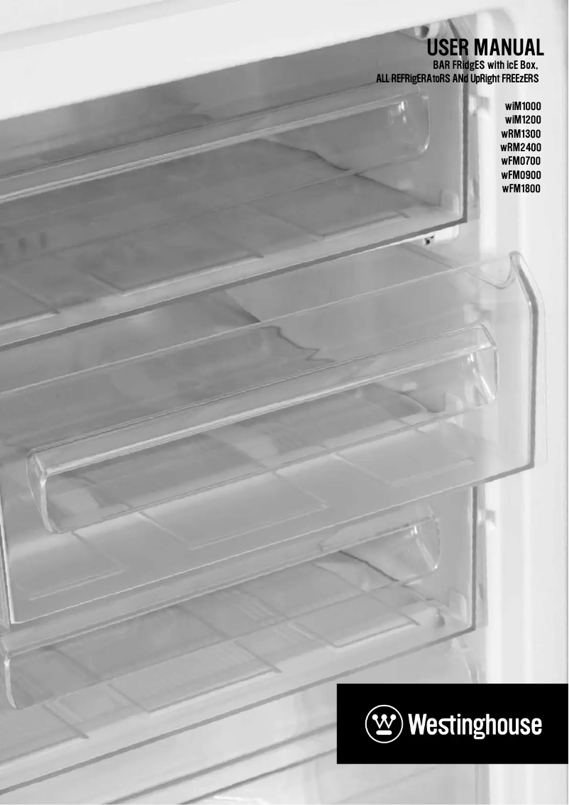 Page 1 de la notice Manuel utilisateur Westinghouse WRM2400