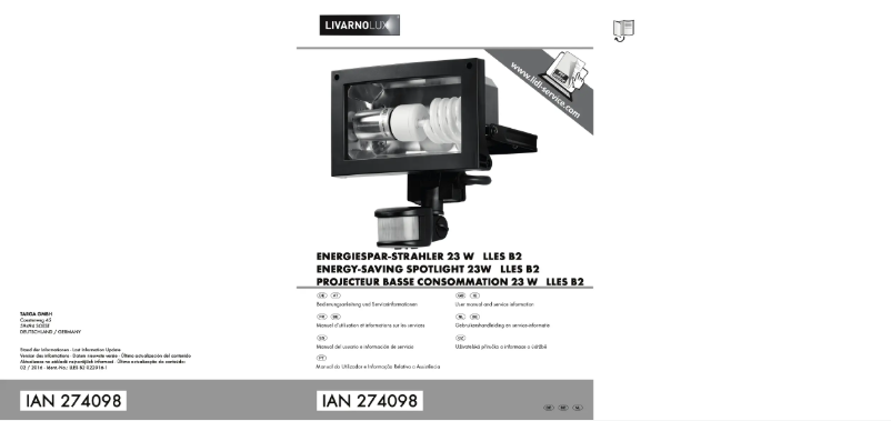 Página 1 del manual Manual de usuario Livarno Lux IAN 274098