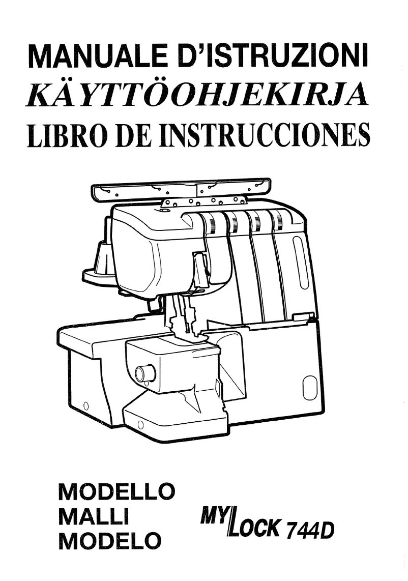Page 1 de la notice Manuel utilisateur Janome MyLock 744D