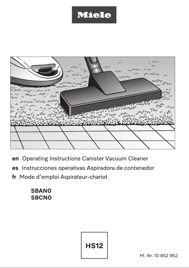 Page 1 de la notice Manuel utilisateur Miele Classic C1 Hardfloor EcoLine