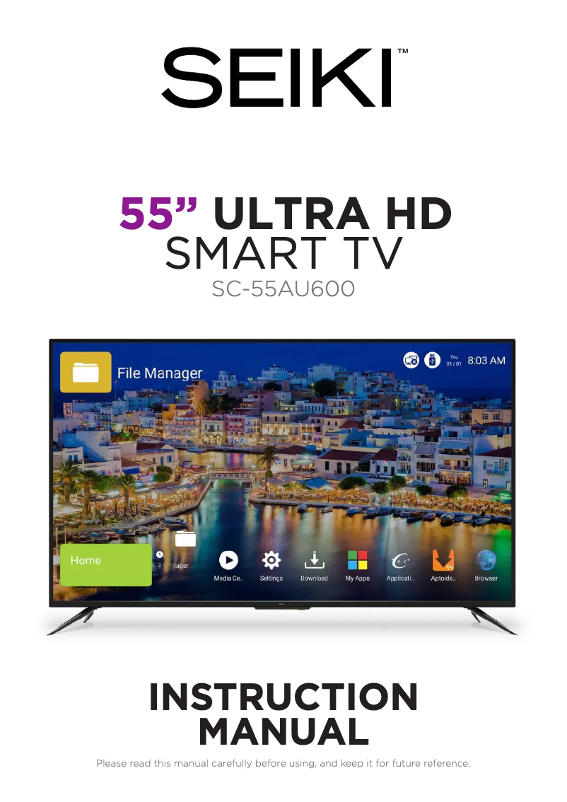 Page 1 de la notice Manuel utilisateur Seiki SC-55AU600