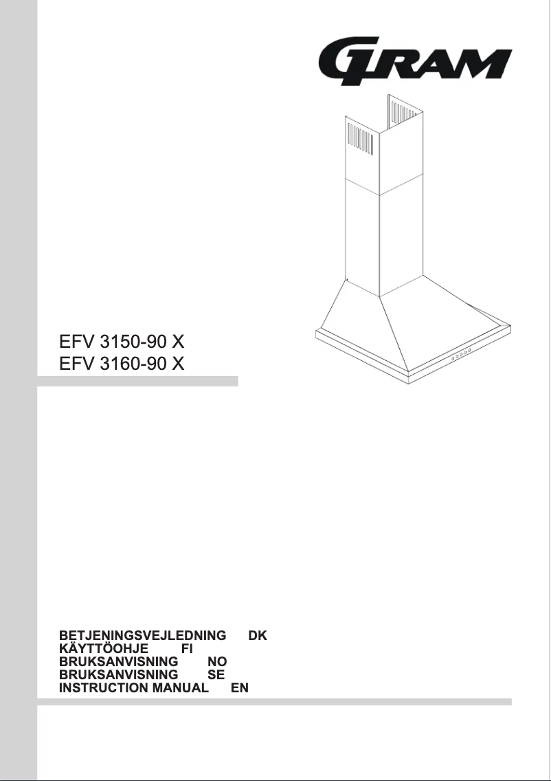 Page 1 de la notice Manuel utilisateur Gram EFV 3150-90 X