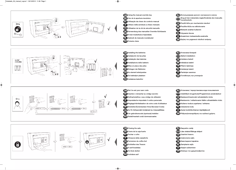 Página 1 del manual Manual de usuario Yale YSB400 EB1