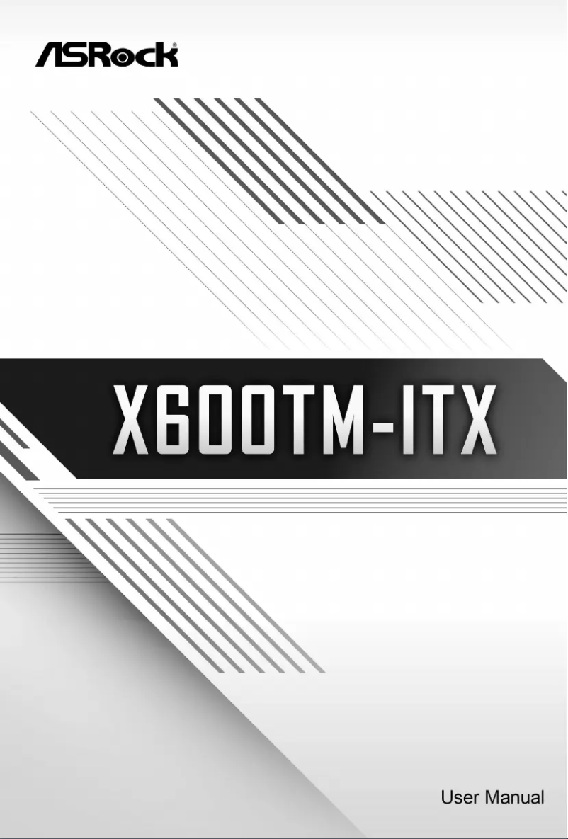 Image de la première page du manuel de l'appareil X600TM-ITX