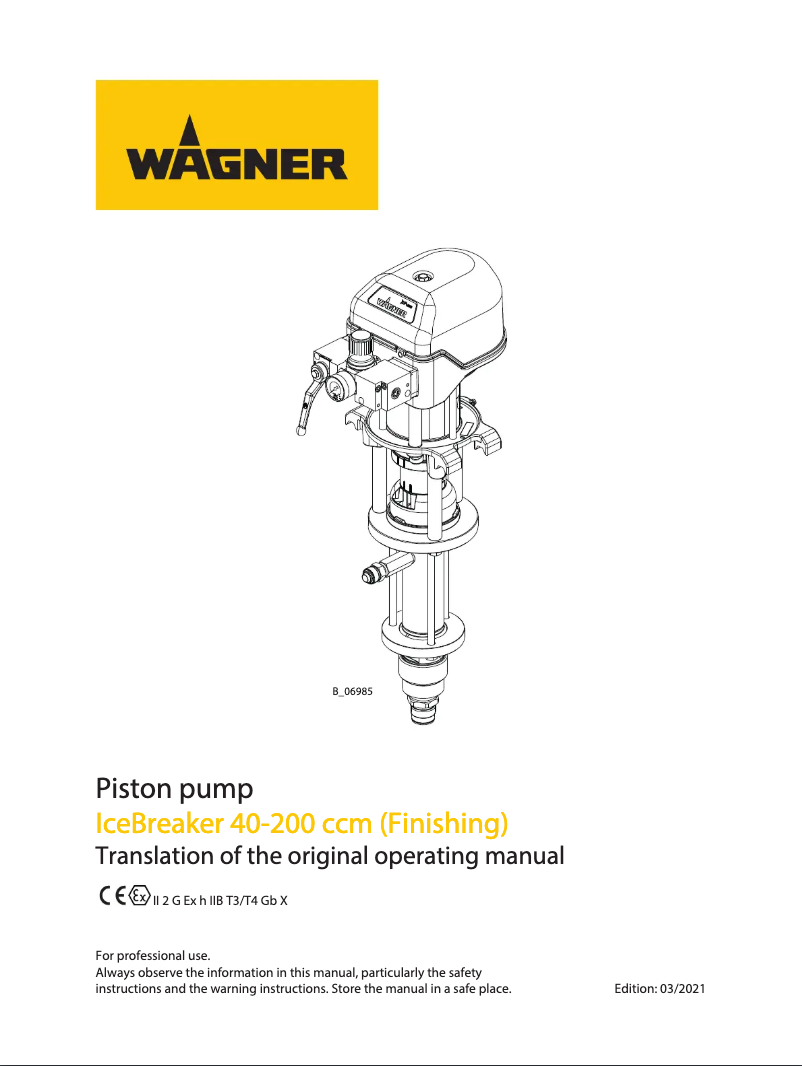 Page 1 de la notice Manuel utilisateur Wagner Leopard 26-200