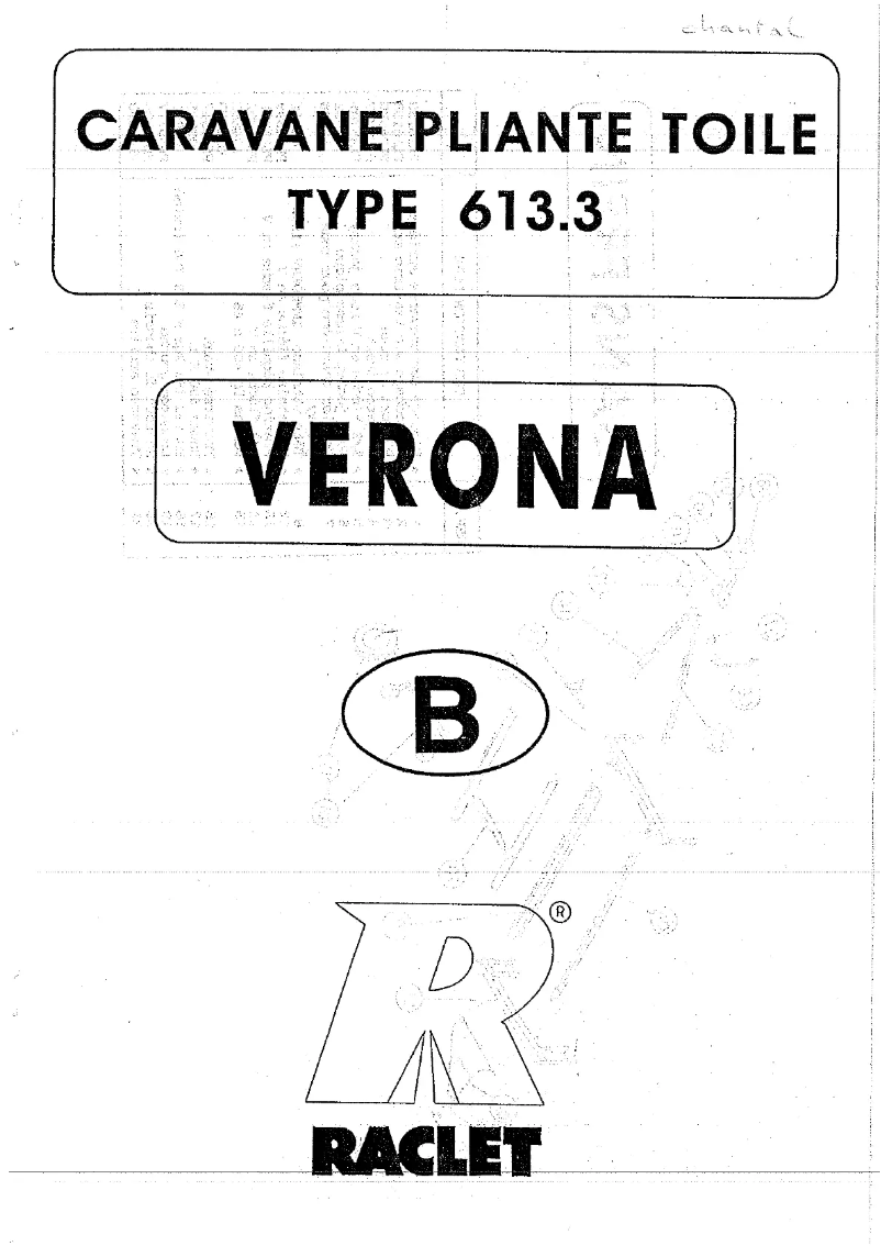 Page n°1 - Manuel utilisateur Raclet Verona