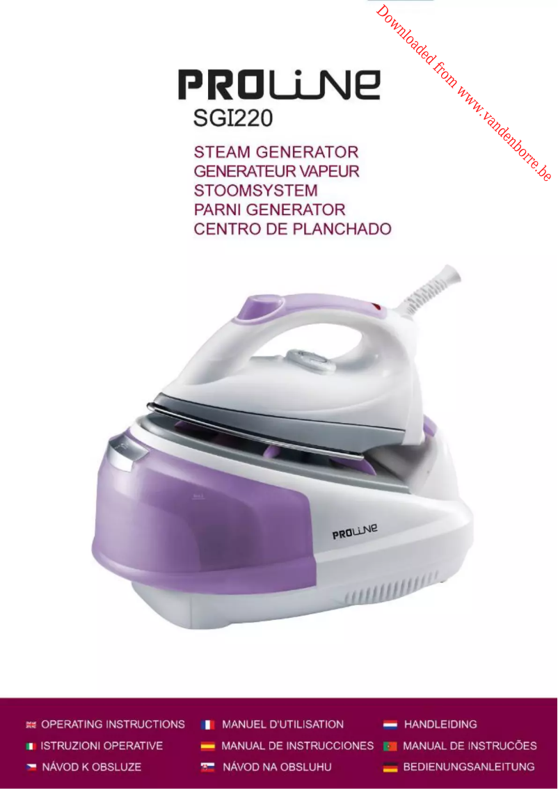 Page 1 de la notice Manuel utilisateur Proline SGI220