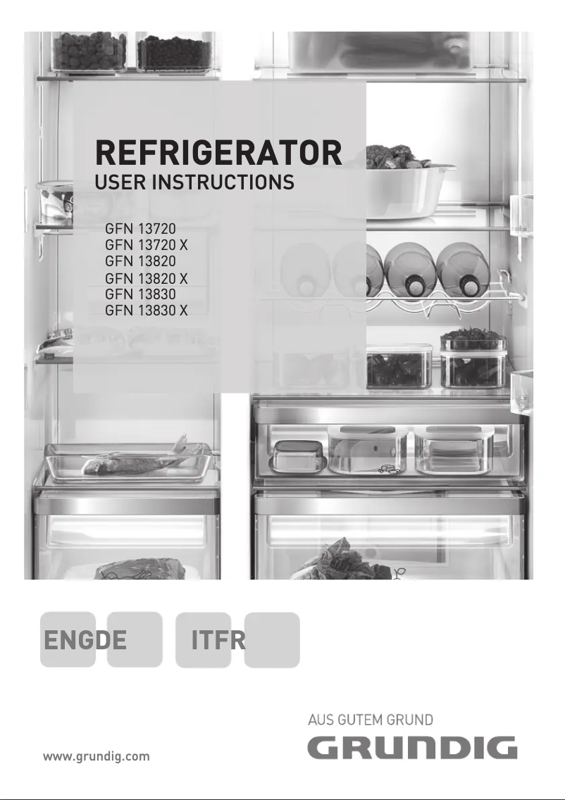 Page n°1 - Manuel utilisateur Grundig GFN 13720 X