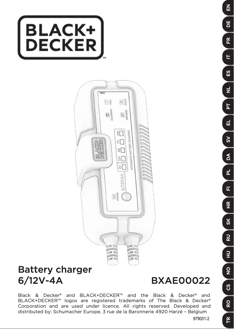 Page 1 de la notice Manuel utilisateur Black & Decker BXAE00022