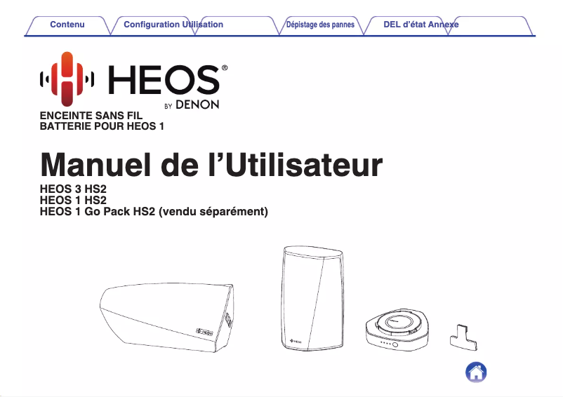 Image de la première page du manuel de l'appareil HEOS 3 HS2