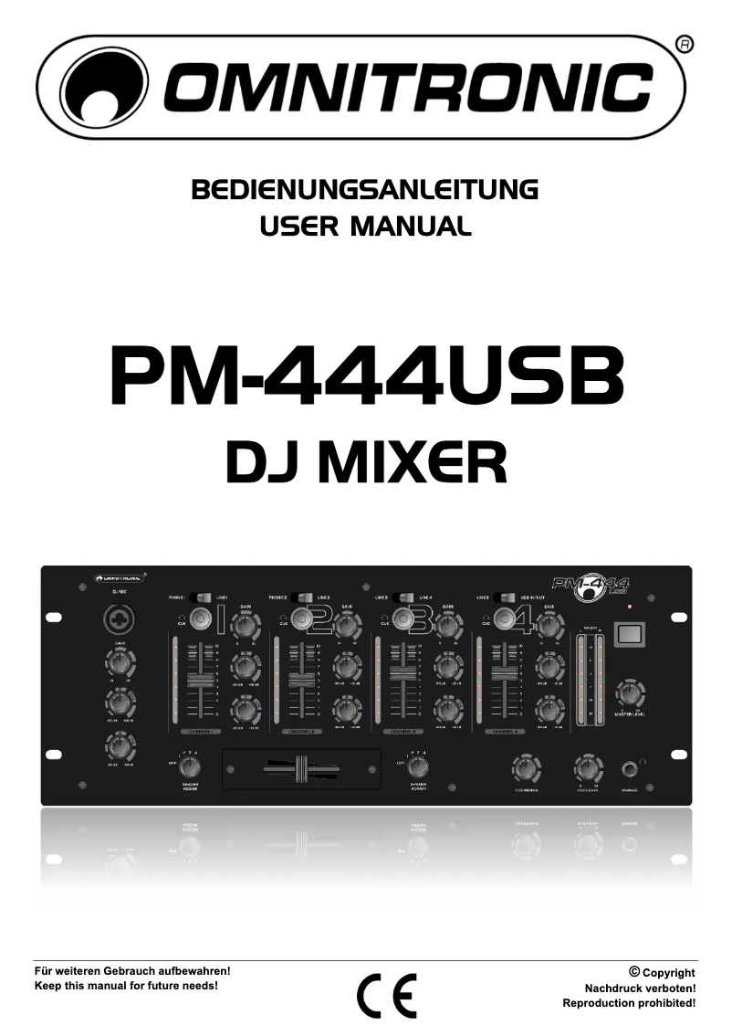 Image de la première page du manuel de l'appareil PM-444USB