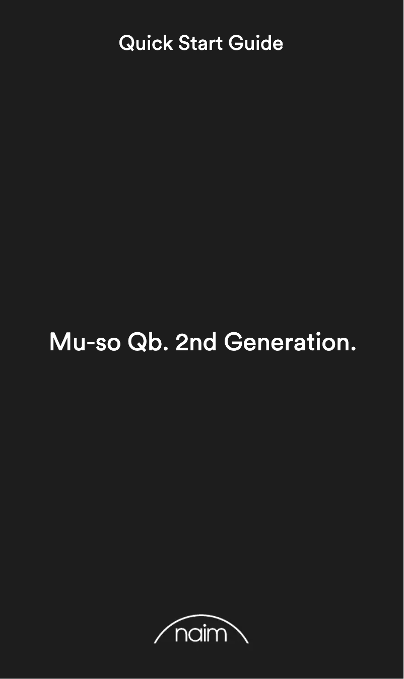 Image de la première page du manuel de l'appareil Mu-so Qb
