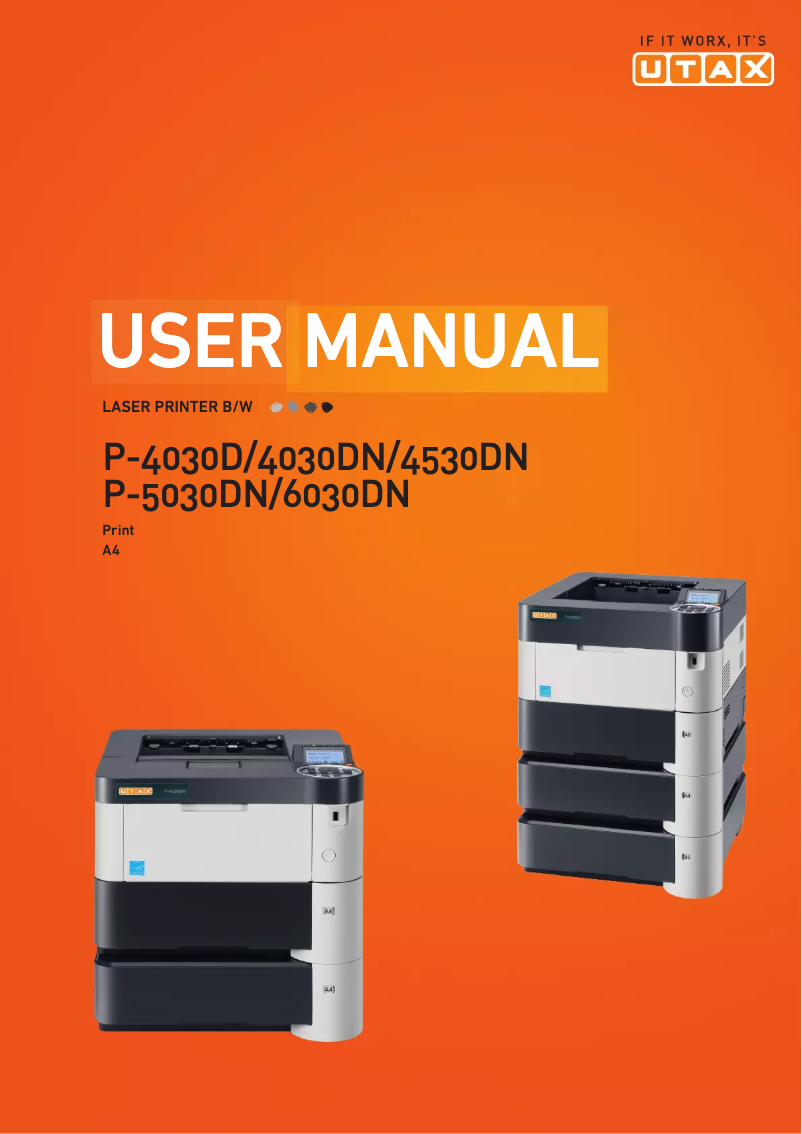 Page n°1 - Manuel utilisateur Utax P-6030DN