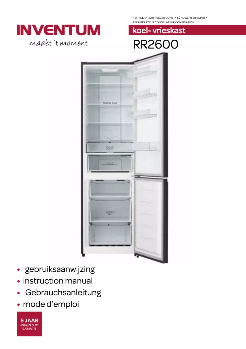 Page 1 de la notice Manuel utilisateur Inventum RR2600
