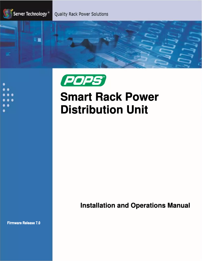 Page n°1 - Manuel utilisateur Server Technology CSG-24V2S415A1