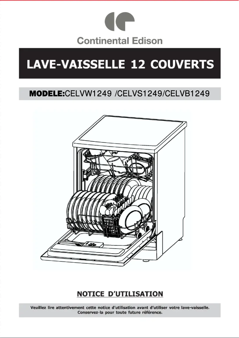 Image de la première page du manuel de l'appareil CELVW1249