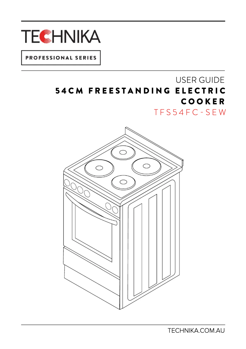 Page 1 de la notice Manuel utilisateur Technika TFS54FC-SEW