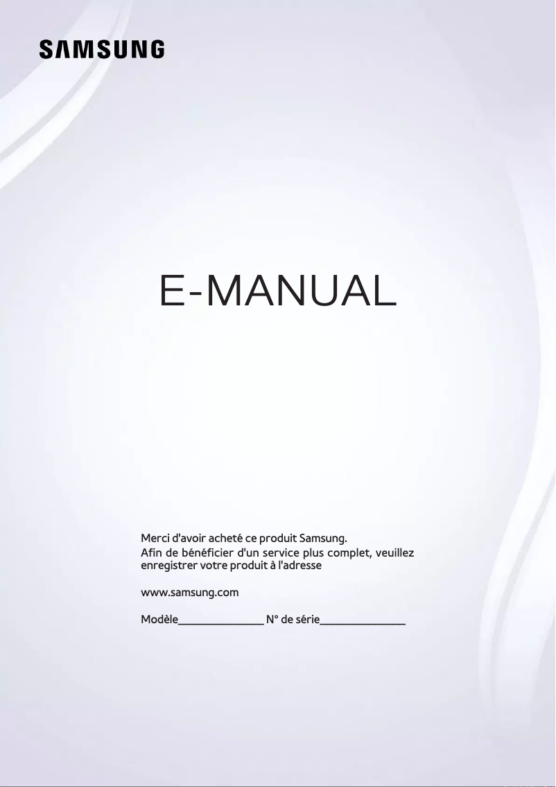 Image de la première page du manuel de l'appareil UE65JS9500L
