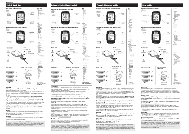 Página 1 del manual Manual de usuario Lezyne Macro Plus GPS