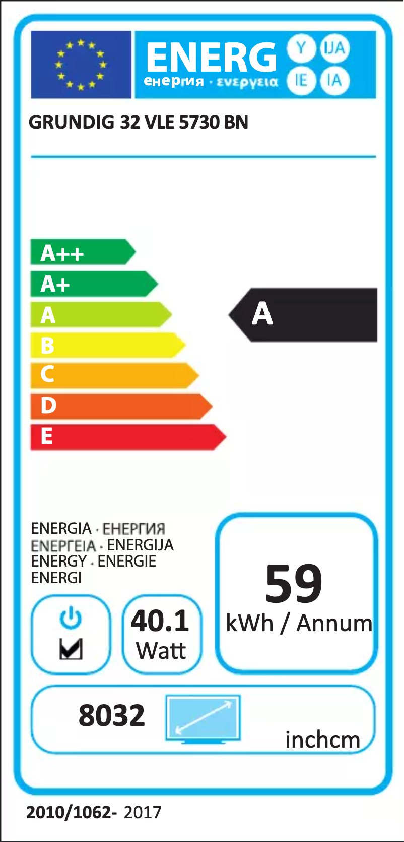 Page 1 de la notice Manuel utilisateur Grundig 32 VLE 5730 BN