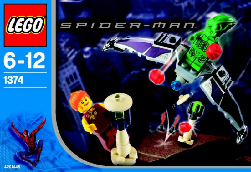 Page 1 de la notice Manuel utilisateur Lego Spiderman 1374