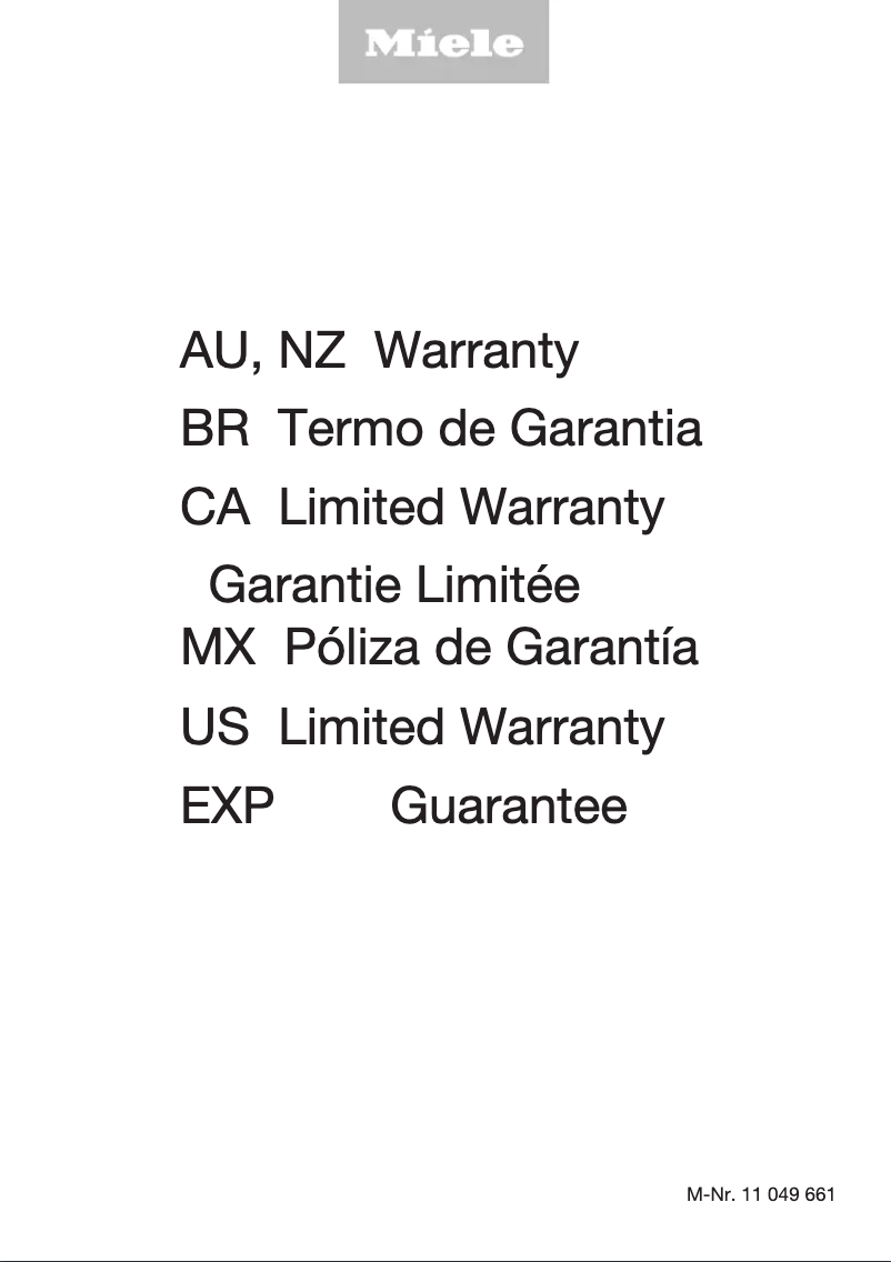 Page 1 de la notice Mode d'emploi Miele DAG500