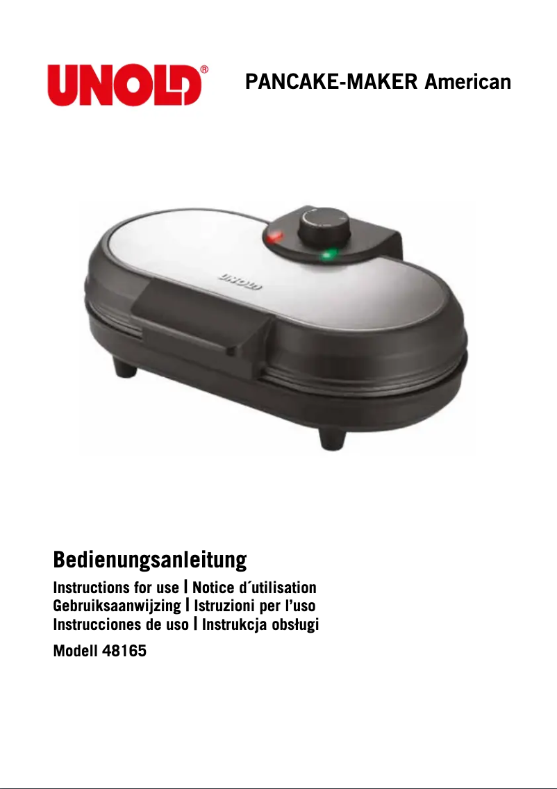 Page 1 de la notice Manuel utilisateur Unold 48165